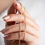 14 Ayar Altın Kalın Gurmet  Zincir Kolye 2 mm