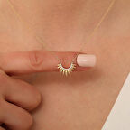 14 Ayar Altın Sunshine Kolye