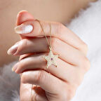 14 Ayar Altın Yıldız Kolye