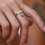 14 Ayar Altın Gözlü Ritim Yüzük