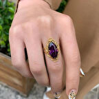 14 Ayar Altın Telkari Mekik Yüzük