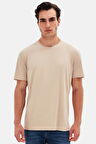 Ds Damat Comfort Bej %100 Pamuk T-Shirt 6HC14ORT02005