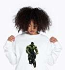 Freeyez Yeşil Hulk Dijital Baskılı Sweat