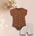 ERKEK BEBEK İKİLİ BODY ŞORTLU ALT ÜST TAKIM