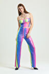 Sense Geniş Paçalı Payet Pantolon | Pnt32440 Gökkuşağı