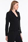 Blazzer Scuba Astarlı Ceket |  CKT33437 Siyah