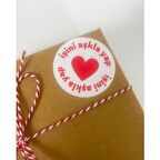 İşini Aşkla Yap 4 cm Yuvarlak Yapışkanlı Sticker 120 Adet