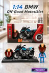 1:14 Çek Bırak Sesli Işıklı Diecast Model Yarış Motosikleti - Hediyelik Oyuncak Motor