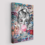 Brigitte Bardot Graffiti Pop Art Duvar Tablosu-6469