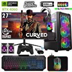 Xaser Thunder x690 i5 12400F 64GB Ram 2TB M.2 NVMe SSD 8GB RTX4060 27"180Hz Oyuncu Masaüstü Bilgisayarı