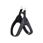 Rogz Utility Fast Fit Tuig Dolgulu Köpek Göğüs Tasması Siyah Medium 2x52 Cm
