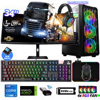 Xaser Delux X100 i5 12400F 32GB Ram 512GB M.2 NVMe SSD 8GB RTX4060 Ti 34" 180Hz Curved Oyuncu Bilgisayarı