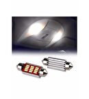 Sofit Led Beyaz 12 Volt - 24 Volt Uyumlu Canbus Soğutuculu 41mm 2 ADET
