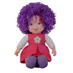 Lahana Saçlı Gökkuşağı Bebek,Dolgu Bebek 45 Cm - Sevimli Kıvırcık Saçlı Bez Bebek