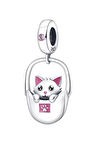 Çantada Kedi Charm | 925 Ayar Gümüş