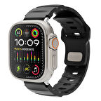 Apple Uyumlu Watch Seri 10-11 (42mm) Kordon 1/2/3/4/5/6/se/7/8/9 (38-40-41mm) KD-143 Silikon Kordon