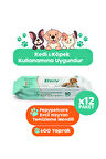 Kedi Ve Köpek Kullanımına Uygun Evcil Hayvan Temizleme Mendili 12 paket 600 Adet