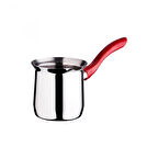 Girist Home No: 4 Paslanmaz Çelik Cezve Kırmızı