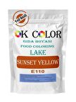 Lake Sunset Yellow E110  Turuncu Yağ Bazlı Toz Gıda Boyası 250 Gr