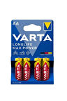 4706Longlife Max Power Alkalin AA Kalem Pil 4'lü Blister