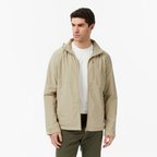 Nautica Erkek Bej Regular Fit ik Yaka Gizli Kapüşonlu Su İtici Yağmurluk