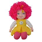 Lahana Saçlı Gökkuşağı Bebek,Dolgu Bebek 45 Cm - Sevimli Kıvırcık Saçlı Bez Bebek
