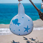 Deniz Temalı Ağaç Süsü,Balkon süsü,bahçe Süsü Beyaz Renk