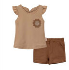 KIZ BEBEK ŞIK İKİLİ ŞORTLU ALTÜST TAKIM