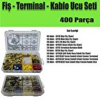 400 Parça Kablo Ucu Fiş Seti