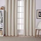 Ceylan Home Atlas Saten Krem Güneşlik Perde 425x250