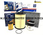 Volvo V50 1.6 Dizel Bosch Filtre Bakım Seti (2007-2009) 109Hp