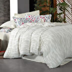 Sarev Mood Comfort Mayorka Müslin Çift Kişilik Mavi Nevresim Takımı