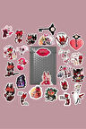 Hazbin Hotel v1 sticker paketi /bullet journal defter çıkartma ajanda laptop etiket