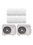 Bosch Multi Split İnverter Klima 72000 Btu Dış (36+36) + 2 İç Ünite 24000 + 24000 Btu