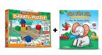 Adeda Dikkatli Puzzle 1. Kademe 2-7 Yaş İlk Adım + Fin Fin Fil