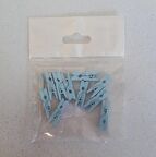 MAVİ KÜÇÜK DEKORATİF MANDAL 10'LU