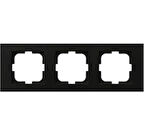 Ovivo Grano Siyah 3'lü Çerçeve