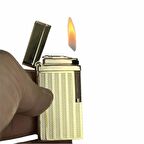 Dupont Tarz Yandan Çarklı Metal Çakmak Altın