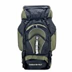 Cakard 95+10 Litre Dağcı Sırt Çantası Yeşil