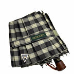 April A238L Otomatik Special Ekose B11 Şemsiye Kahve