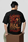 Tasarım Slayer Baskılı Unisex Oversize Tişört