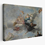 Bulutlaların Üzerindeki Melekler Rönesans Tablosu - Antoine Hoarse Zenith-6582