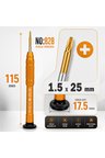 Manyetik Tornavida 1.5x25 mm Cep Telefonu ve Elektronik Tamir Aleti - NO.828 Turuncu