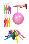Punch Balon Lastikli Renkli Baskılı Balon - 10 Adet