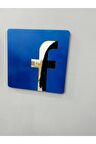 Facebook Logolu Duvar Dekoru