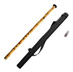 PROFESYONEL NEY KIZ Sİ DELRİN BAŞPARE (SEMAZEN SERİSİ) + KILIF + YAĞ SAĞ EL ÜSTTE