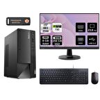 Lenovo ThinkCentre Neo 50T i3 12100 8GB 256GB SSD GT730/4GB FDOS 11SC001ATX MASAÜSTÜ PC & 23.8" MONİTÖR