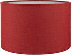 Lambader Başlık Kırmızı Silindir Yuvarlak Şapka 38x38x22 Cm Dekoratif Özel Yüksek Kalite Kumaş