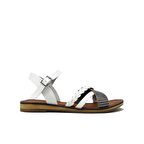 CASTLE BLACK CB10015 BEYAZ KADIN ÇAPRAZ ŞERİT KEMERLİ SANDALET