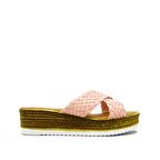 CLASSTER CLSTR172 PEMBE KADIN ÖRGÜLÜ DOLGU TOPUK TERLİK